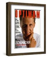 L'Optimum, June-July 1999 - Michael Schumacher-Bernard Asset-Framed Art Print