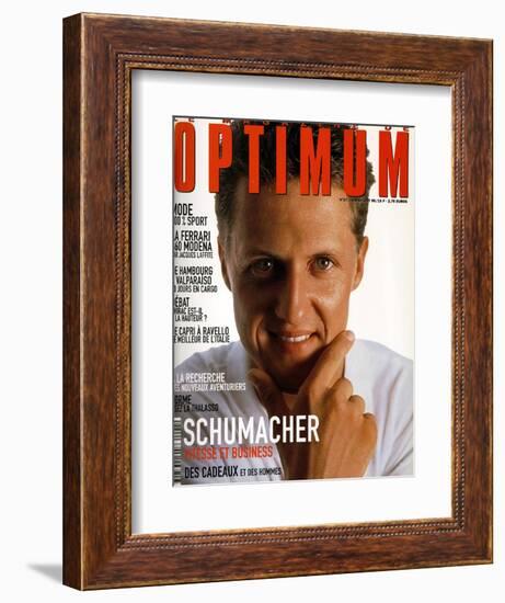 L'Optimum, June-July 1999 - Michael Schumacher-Bernard Asset-Framed Art Print