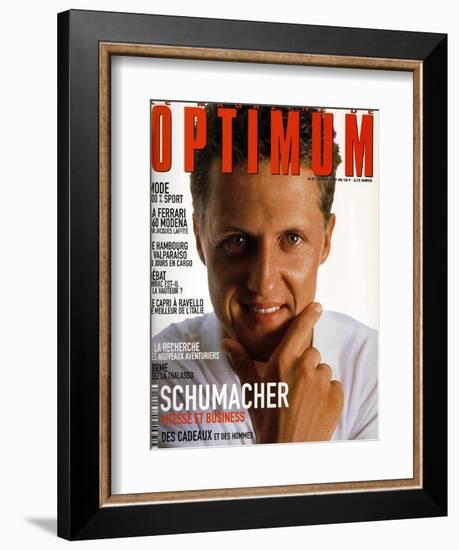 L'Optimum, June-July 1999 - Michael Schumacher-Bernard Asset-Framed Art Print