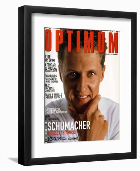 L'Optimum, June-July 1999 - Michael Schumacher-Bernard Asset-Framed Art Print