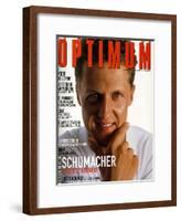 L'Optimum, June-July 1999 - Michael Schumacher-Bernard Asset-Framed Art Print