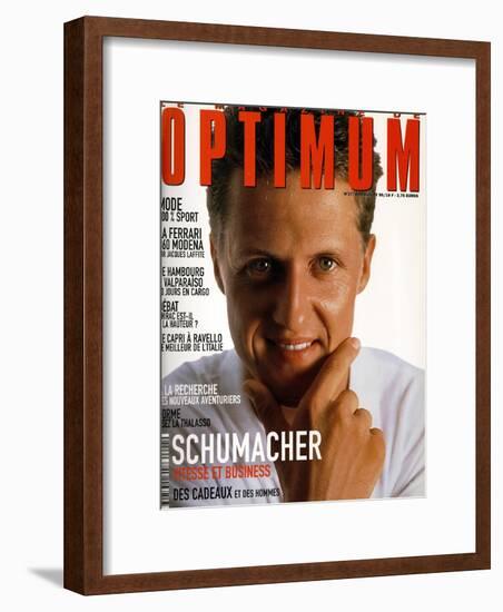 L'Optimum, June-July 1999 - Michael Schumacher-Bernard Asset-Framed Art Print