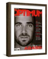 L'Optimum, June-July 2001 - André Agassi-Martin Schoeller-Framed Art Print