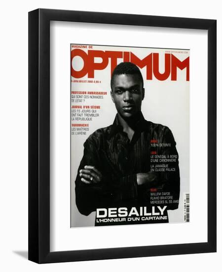 L'Optimum, June-July 2002 - Marcel Desailly-Jan Welters-Framed Art Print