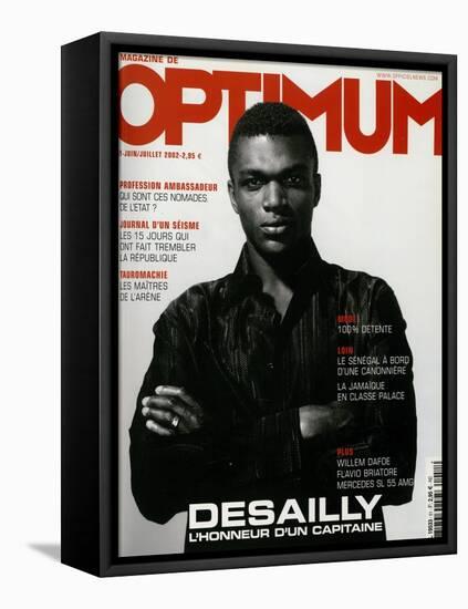 L'Optimum, June-July 2002 - Marcel Desailly-Jan Welters-Framed Stretched Canvas