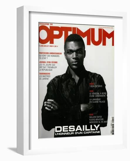 L'Optimum, June-July 2002 - Marcel Desailly-Jan Welters-Framed Art Print