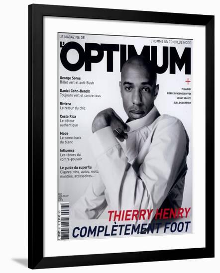 L'Optimum, June-July 2004 - Thierry Henry Porte un Blouson Nike-Mike Thomas-Framed Art Print