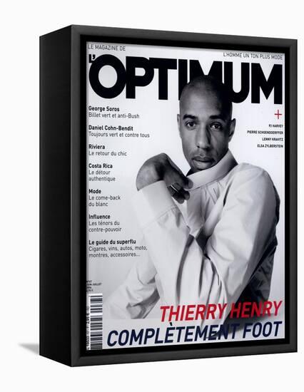 L'Optimum, June-July 2004 - Thierry Henry Porte un Blouson Nike-Mike Thomas-Framed Stretched Canvas