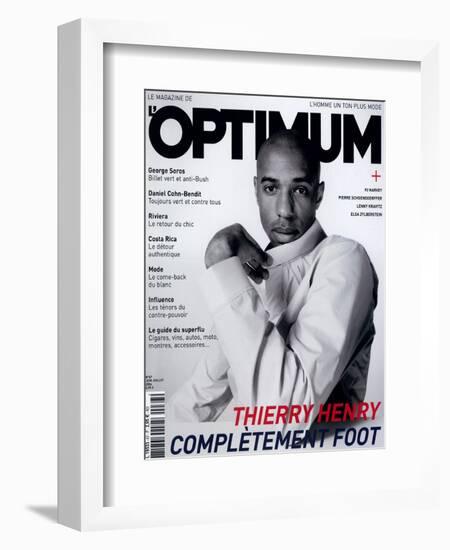 L'Optimum, June-July 2004 - Thierry Henry Porte un Blouson Nike-Mike Thomas-Framed Art Print