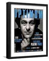 L'Optimum, March 1998 - Michel Platini Avant La Juventus Le Mundial 1982-Arnault Joubin-Framed Art Print