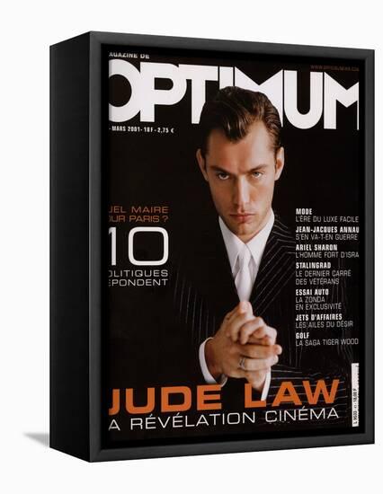 L'Optimum, March 2001 - Jude Law-Richard Phibbs-Framed Stretched Canvas