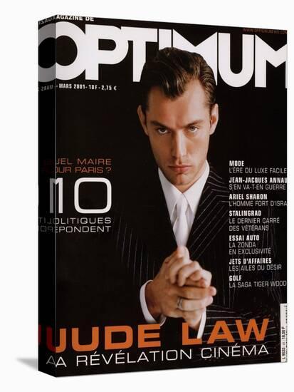 L'Optimum, March 2001 - Jude Law-Richard Phibbs-Stretched Canvas
