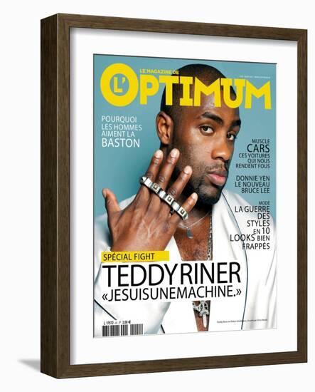 L'Optimum, March 2012 - Teddy Riner-Chris Heads-Framed Art Print