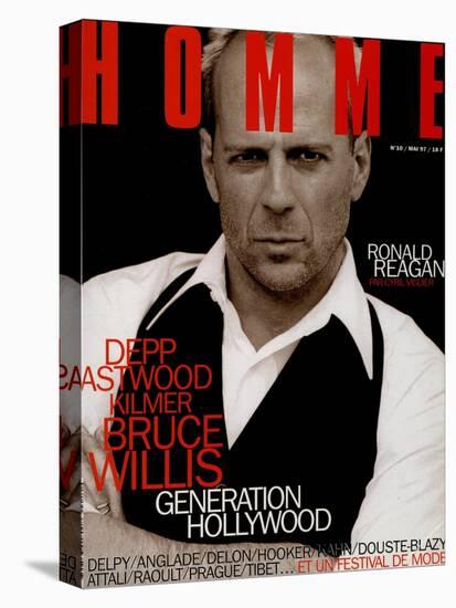 L'Optimum, May 1997 - Bruce Willis Est Habillé Par Donna Karan-Peter Lindbergh-Stretched Canvas