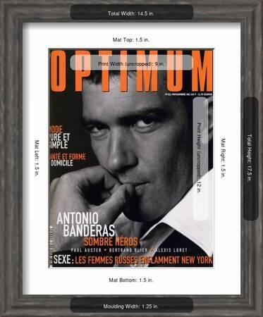 L'Optimum, November 1998 - Antonio Banderas Porte une Veste de Smoking et  une Chemise Gucci' Poster - André Rau | AllPosters.com