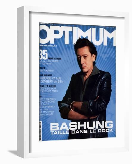 L'Optimum, November 2002 - Alain Bashung-null-Framed Art Print