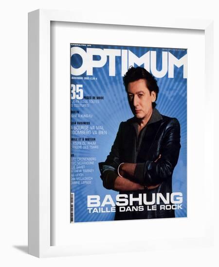 L'Optimum, November 2002 - Alain Bashung-null-Framed Art Print