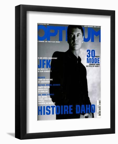 L'Optimum, November 2003 - etienne Daho, en Total Look Hedi Slimane pour Dior-Matthias Vriens-Framed Art Print