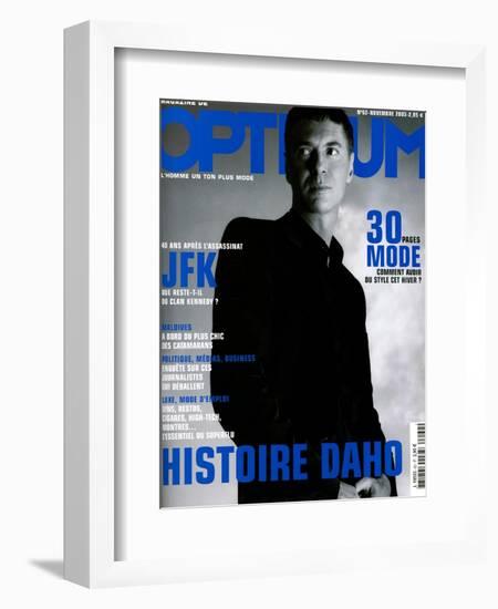 L'Optimum, November 2003 - etienne Daho, en Total Look Hedi Slimane pour Dior-Matthias Vriens-Framed Art Print