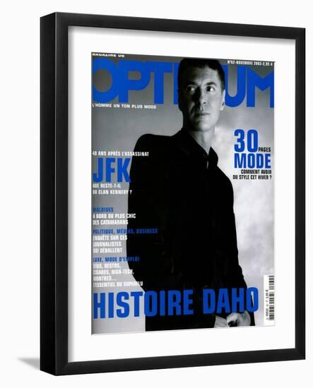 L'Optimum, November 2003 - etienne Daho, en Total Look Hedi Slimane pour Dior-Matthias Vriens-Framed Art Print