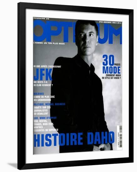 L'Optimum, November 2003 - etienne Daho, en Total Look Hedi Slimane pour Dior-Matthias Vriens-Framed Art Print