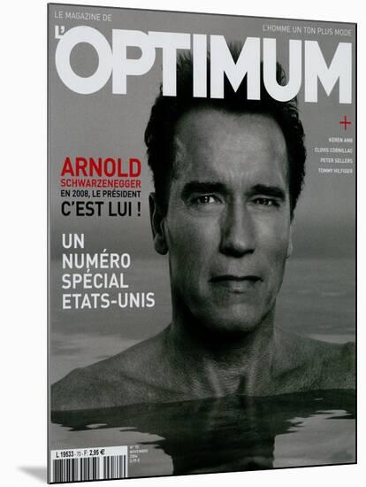 L'Optimum, November 2004 - Arnold Schwarzenegger-Eddie Adams-Mounted Art Print