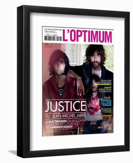 L'Optimum, November 2011 - Le Duo Justice, Xavier De Rosnay-Stefano Galuzzi-Framed Art Print