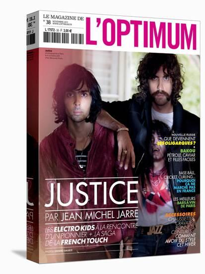 L'Optimum, November 2011 - Le Duo Justice, Xavier De Rosnay-Stefano Galuzzi-Stretched Canvas