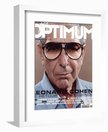 L'Optimum, October 2001 - Leonard Cohen-Michel Figuet-Framed Art Print