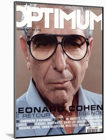 L'Optimum, October 2001 - Leonard Cohen-Michel Figuet-Mounted Art Print