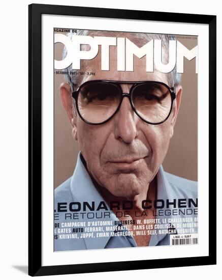 L'Optimum, October 2001 - Leonard Cohen-Michel Figuet-Framed Art Print