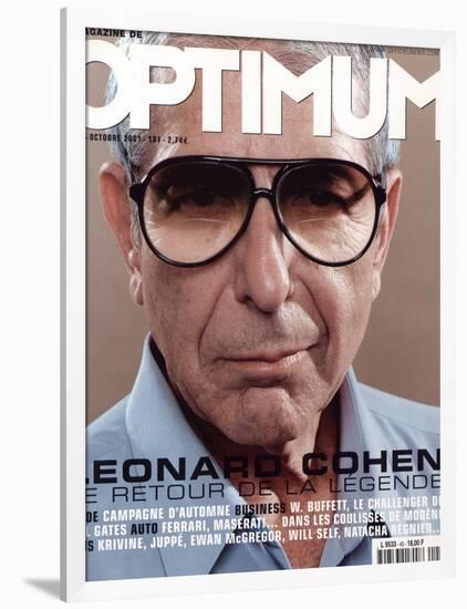 L'Optimum, October 2001 - Leonard Cohen-Michel Figuet-Framed Art Print
