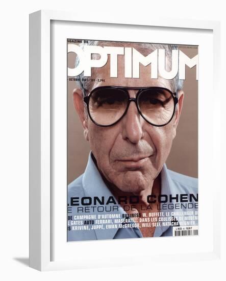 L'Optimum, October 2001 - Leonard Cohen-Michel Figuet-Framed Art Print