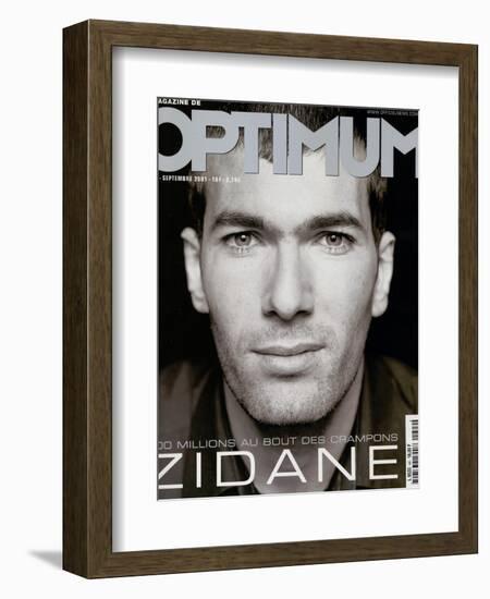 L'Optimum, September 2001 - Zinedine Zidane-François Darmigny-Framed Art Print