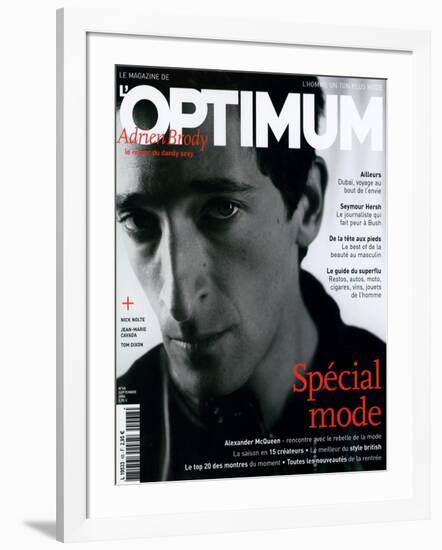 L'Optimum, September 2004 - Adrien Brody-Antoine Le Grand-Framed Art Print