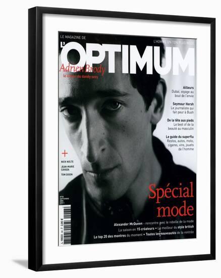 L'Optimum, September 2004 - Adrien Brody-Antoine Le Grand-Framed Art Print