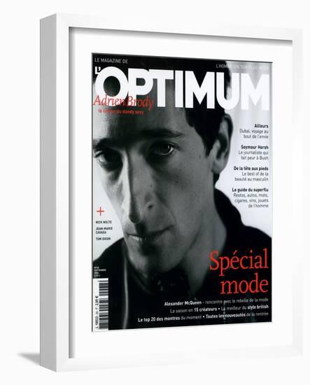 L'Optimum, September 2004 - Adrien Brody-Antoine Le Grand-Framed Art Print