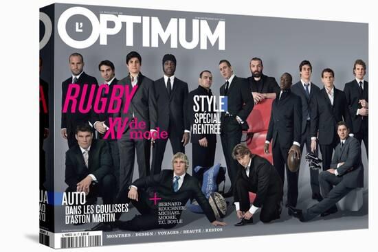 L'Optimum, September 2007 - Les Rugbymans du Xv de France Habillés Par Eden Park-Greg Soussan-Stretched Canvas