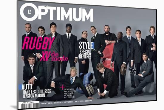 L'Optimum, September 2007 - Les Rugbymans du Xv de France Habillés Par Eden Park-Greg Soussan-Mounted Art Print