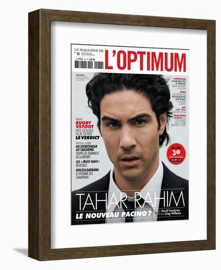 L'Optimum, September 2011 - Tahar Rahim-Greg Williams-Framed Art Print