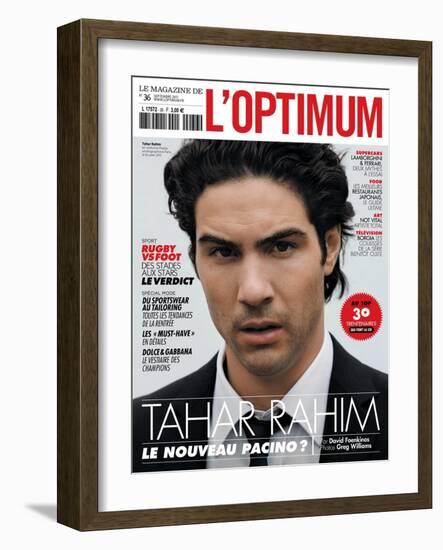 L'Optimum, September 2011 - Tahar Rahim-Greg Williams-Framed Art Print