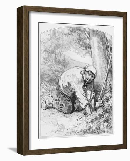 L'Or, Plate 16 from Les Toquades, 1858-Paul Gavarni-Framed Giclee Print