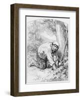 L'Or, Plate 16 from Les Toquades, 1858-Paul Gavarni-Framed Giclee Print