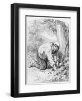 L'Or, Plate 16 from Les Toquades, 1858-Paul Gavarni-Framed Giclee Print