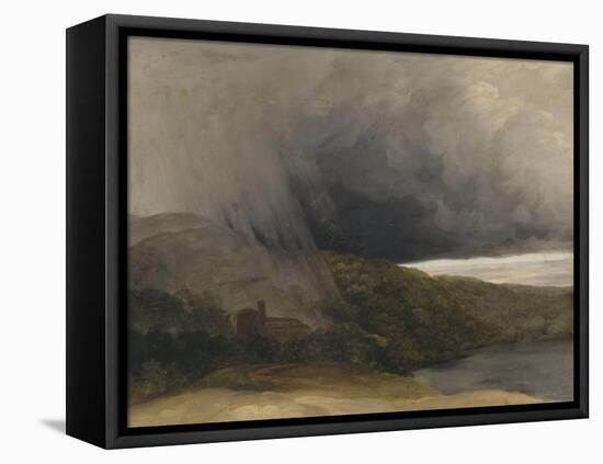L'orage au bord d'un lac-Pierre Henri de Valenciennes-Framed Stretched Canvas