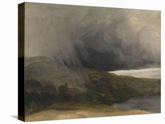 L'orage au bord d'un lac-Pierre Henri de Valenciennes-Stretched Canvas