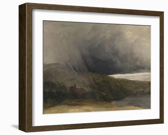 L'orage au bord d'un lac-Pierre Henri de Valenciennes-Framed Giclee Print