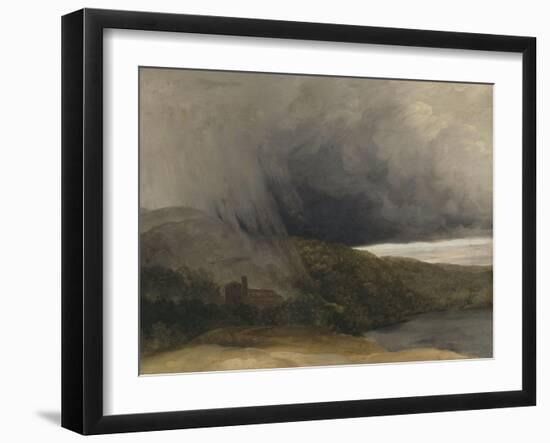 L'orage au bord d'un lac-Pierre Henri de Valenciennes-Framed Giclee Print