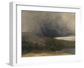 L'orage au bord d'un lac-Pierre Henri de Valenciennes-Framed Giclee Print