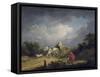 L'orage-George Morland-Framed Stretched Canvas